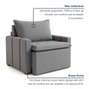 Ver imagem 5 de Kit 2 Poltronas do Papai Retrátil Base Madeira Maciça Paris