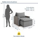 Ver imagem 3 de Kit 2 Poltronas do Papai Retrátil Base Madeira Maciça Paris