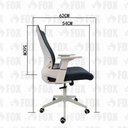 Ver imagem 5 de Cadeira de Escritório Presidente Fox Office Giratória Tela Mesh Cinza F1251