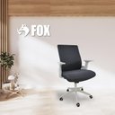 Ver mais imagens de Cadeira de Escritório Presidente Fox Office Giratória Tela Mesh Cinza F1251
