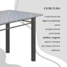 Conjunto Sala de Jantar Bahia Mesa Tubo 120x75cm Tampo Pedra Granito Ocre com 4 Cadeiras - 9
