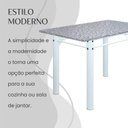 Ver imagem 7 de Conjunto Sala de Jantar Bahia Mesa Tubo 120x75cm Tampo Pedra Granito Ocre com 4 Cadeiras