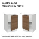 Ver imagem 4 de Balcão de Cozinha 50cm 1 Porta (sem Tampo) Branco/rustic Stella Madesa