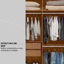 Ver mais imagens de Guarda Roupa Casal Mdf 06 Portas 62080 Amendola Off White Demobile