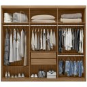 Ver imagem 5 de Guarda Roupa Casal Mdf 06 Portas 62080 Amendola Off White Demobile