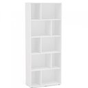 Ver imagem 2 de Conjunto Home Office 2 Peças com Escrivaninha Tijuca 90cm e Estante Bella 10 Nichos Branco