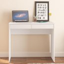 Ver imagem 4 de Escrivaninha Mesa Escritório com Estante Montessoriana 10 Nichos Branco
