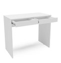 Ver imagem 7 de Conjunto Home Office 2 Peças com Escrivaninha Tijuca 90cm e Estante Bella 10 Nichos Branco