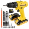Parafusadeira Furadeira 12v Kit com 2 Baterias 25 Acessórios - 1