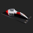 Ver imagem 1 de Quadro 3D Decorativo 120x50 Carro F1 MP4/6 SN 92 Branca/Vermelha - Gran Belo Quadro 3D Carro F1