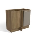 Ver imagem 1 de Balcão de Canto Cozinha Botanic 98cm 01 Porta M625 Kappesberg - Nogueira/fendi