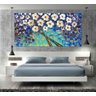 Quadro Pintura Tela Arvores e Flores Modernas Em Altos Relevos 2091: 70cm (A) x 140cm (L) - 5