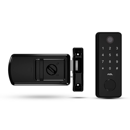 Fechadura digital RX500 bio senha controle chave tetra AGL - 1