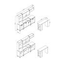 Ver imagem 3 de Cozinha Completa Modulada 11 Portas 1 Gaveta com Bancada Mb 9004 Torino Marrom/Mel
