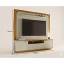 Ver imagem 3 de Painel Nilo para TV até 75 Polegadas 200cm MDP Marrom Madetec Móveis
