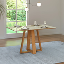 Ver imagem 5 de Conjunto Mesa de Jantar com 4 Cadeiras Retrô Estofada e Encosto Palinha Dalla Costa