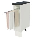 Ver imagem 4 de Balcão Armário de Cozinha Porta Pano 100% MDF Branco Acordes Madesa