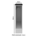 Ver imagem 3 de Balcão Armário de Cozinha Porta Pano 100% MDF Branco Acordes Madesa