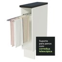 Ver imagem 7 de Balcão Armário de Cozinha Porta Pano 100% MDF Branco Acordes Madesa