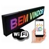 Painel de Led Letreiro Digital Interno Rgb Wifi 70x20cm - 1