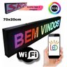 Painel de Led Letreiro Digital Interno Rgb Wifi 70x20cm - 4