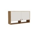 Ver imagem 3 de Armário 2 Portas 120cm Torino Marrom/Mel/Off White