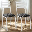 Ver imagem 2 de Kit 2 Cadeiras Tubular Europa 118 Branco Assento Preto Flor Artef