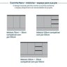 Cozinha Modulada 7 Peças 5 Aéreos 2 Balcões Nara CabeCasa MadeiraOriginals - 15