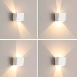 Arandela Led Quadrada 6w Branco Quente 3000k Bivolt Hitec - 3