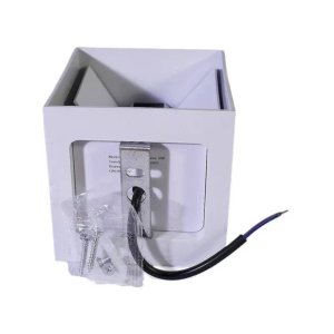 Arandela Led Quadrada 6w Branco Quente 3000k Bivolt Hitec