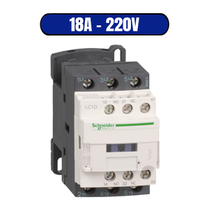 Contator Tripolar 1NA+1NF 18A 220VCA - SCHNEIDER (LC1D18M7)