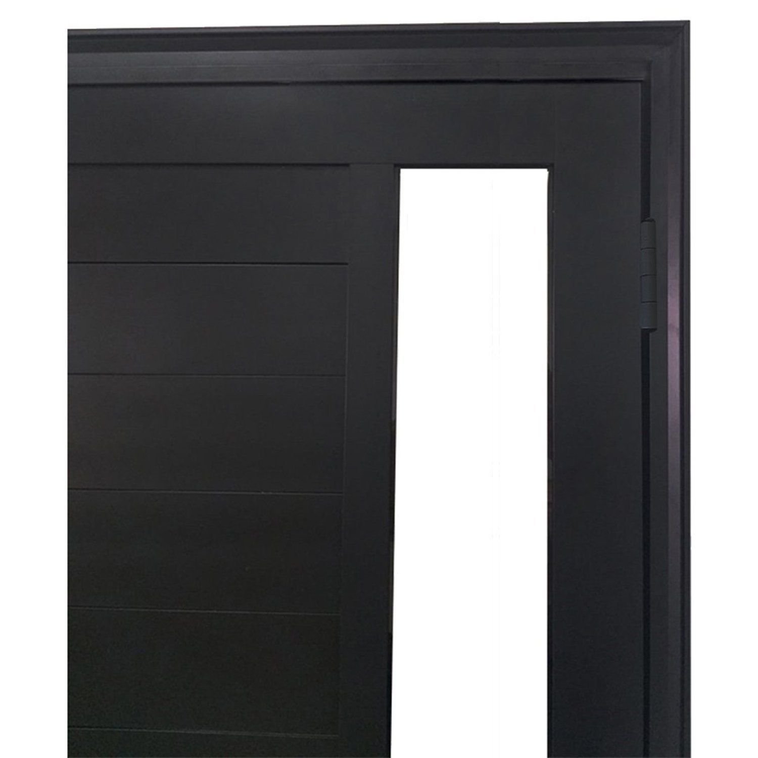 Porta Lambril de Alumínio 210 x 80cm com Puxador e Visor Linha 30