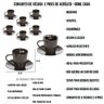 Conjunto de 6 Xícaras e 6 Pires de Acrílico Preto 80ml - 2
