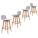 Ver imagem 5 de 4 Meia Banquetas Línea Modernas P/ Cozinha em Linho Cinza