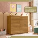 Ver imagem 7 de Cômoda para Quarto Infantil 10 Gavetas Melinda Marrom/Freijó