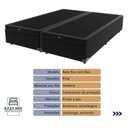 Ver imagem 4 de Cama Box com Baú King e Colchão Freedom Ortobom D33 Preto
