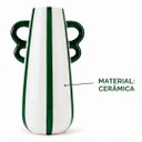 Ver imagem 2 de Vaso Decorativo Cerâmica Listrado para Decorar Casamento Festa Aniversário Moderno
