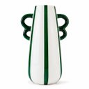 Ver imagem 1 de Vaso Decorativo Cerâmica Listrado para Decorar Casamento Festa Aniversário Moderno