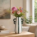 Ver imagem 5 de Vaso Decorativo Cerâmica Listrado para Decorar Casamento Festa Aniversário Moderno