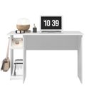 Ver imagem 2 de Escrivaninha Mesa Escritório/Gamer e Estante para Livros 5 Prateleiras Branco