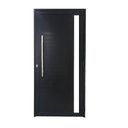 Ver imagem 2 de Porta Lambril de Alumínio 210 x 90cm com Puxador e Visor Linha 30 Abertura Direita Preto Esquadrias
