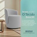 Ver mais imagens de Kit 2 Poltronas Aura Decorativas Orgânicas Bouclé Premium de Luxo Sala  Recepção Design Escultural