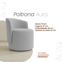 Ver imagem 7 de Kit 2 Poltronas Aura Decorativas Orgânicas Bouclé Premium de Luxo Sala  Recepção Design Escultural