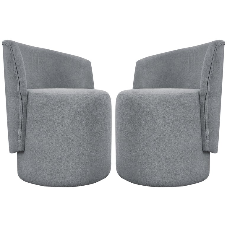 Kit 2 Poltronas Decorativa Organica para Sala Recepção Aura Luxo Boucle Premium Kit 2 Poltronas Decorativa Organica para Sala Recepção Aura Luxo Boucle Premium