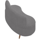 Ver imagem 4 de Sofá Chaise Living 2 Lugares 135cm Sala de Estar Istambul K01 Bouclê Cinza - Lyam Decor