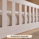 Ver mais imagens de Cama Infantil Montessoriana Solteiro de Chão com Grades