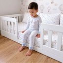 Ver imagem 4 de Cama Infantil Montessoriana Solteiro de Chão com Grades