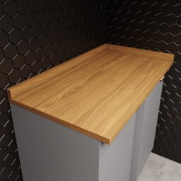 Tampo para Balcão Canto Reto 94cm Emilly Espresso Móveis - 2