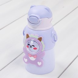 Garrafinha C/ Canudo Squeeze Infantil:rosa - 8