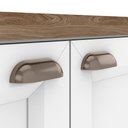 Ver imagem 4 de Balcão de Cozinha Unna 2 Portas e 2 Gavetas 120cm Branco com Tampo Mdp - Poliman Móveis